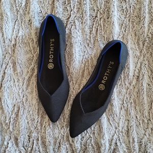Rothy's Black Pointed Flats